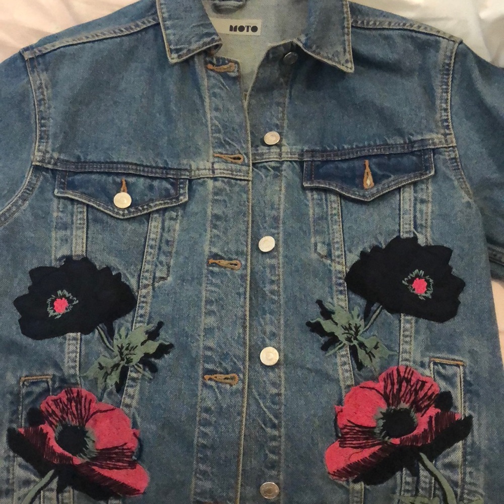 embroidered vintage jean jacket